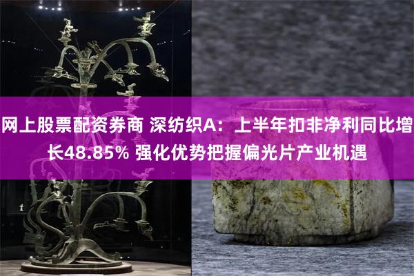 网上股票配资券商 深纺织A：上半年扣非净利同比增长48.85% 强化优势把握偏光片产业机遇