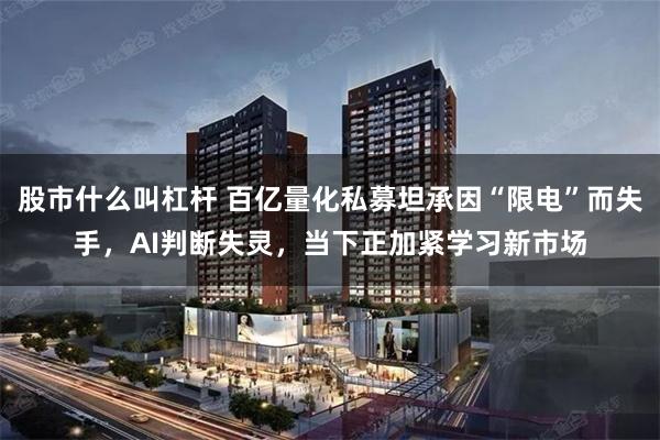 股市什么叫杠杆 百亿量化私募坦承因“限电”而失手，AI判断失灵，当下正加紧学习新市场