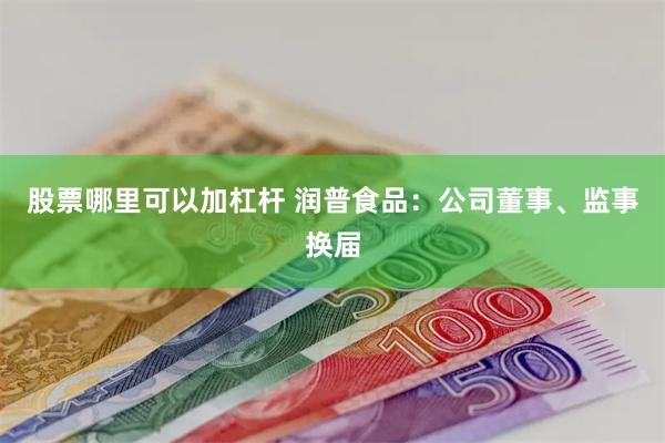 股票哪里可以加杠杆 润普食品：公司董事、监事换届