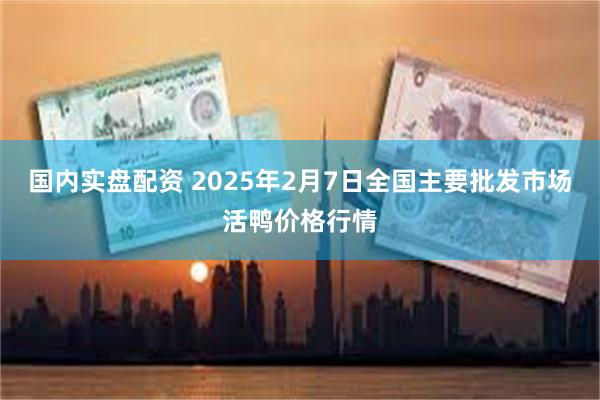 国内实盘配资 2025年2月7日全国主要批发市场活鸭价格行情