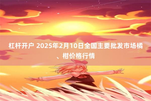 杠杆开户 2025年2月10日全国主要批发市场橘、柑价格行情