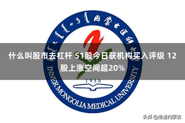 什么叫股市去杠杆 51股今日获机构买入评级 12股上涨空间超20%