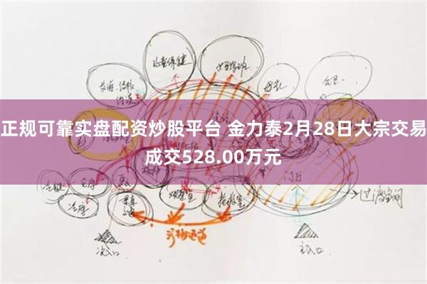 正规可靠实盘配资炒股平台 金力泰2月28日大宗交易成交528.00万元