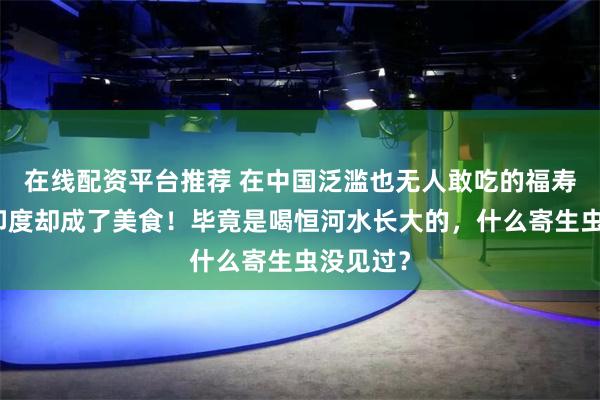 在线配资平台推荐 在中国泛滥也无人敢吃的福寿螺，在印度却成了美食！毕竟是喝恒河水长大的，什么寄生虫没见过？